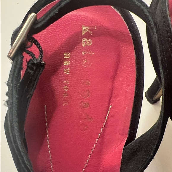 Kate Spade Black Heels with Crystal Bow - Picture 3 of 6